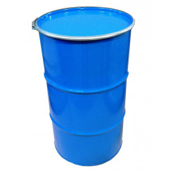 Barril metálico de 120 l, apertura total, 1A2/X150/S, chapa sin tratar
