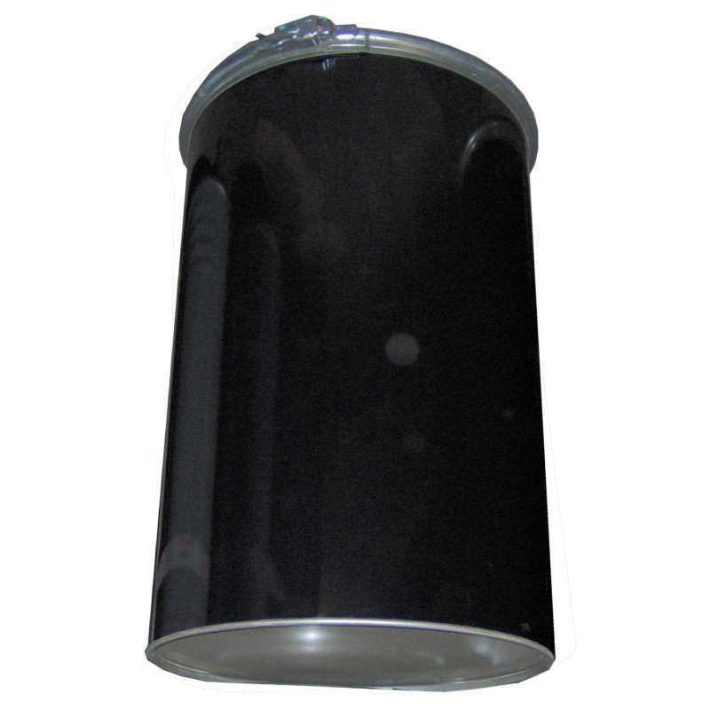 Barril metálico de apertura total, 213 l, negro