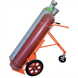 Carretilla portabotellas para 2 botellas de gas