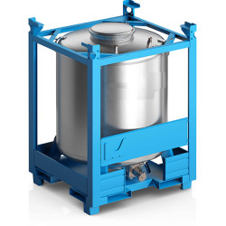 Depósito redondo de 1000 l de acero inoxidable 31A/Y no fusible
