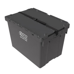 Caja de plástico UN 4H2 de 65 litros para mercancías peligrosas 4H2/X30